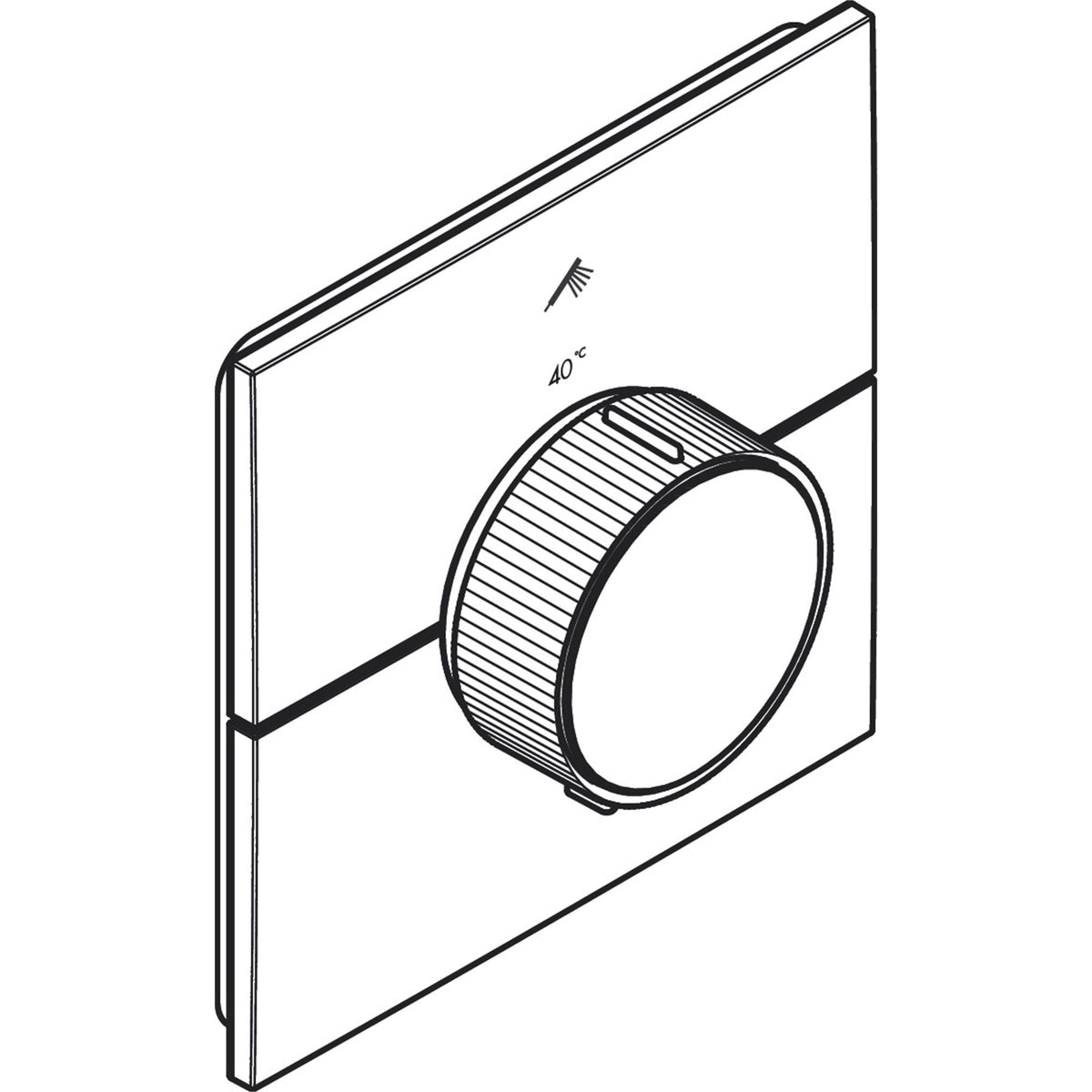 AXOR-ShowerSelect-ID-Thermostat-for-concealed-installation-square-for-1-function-36757-technical-03