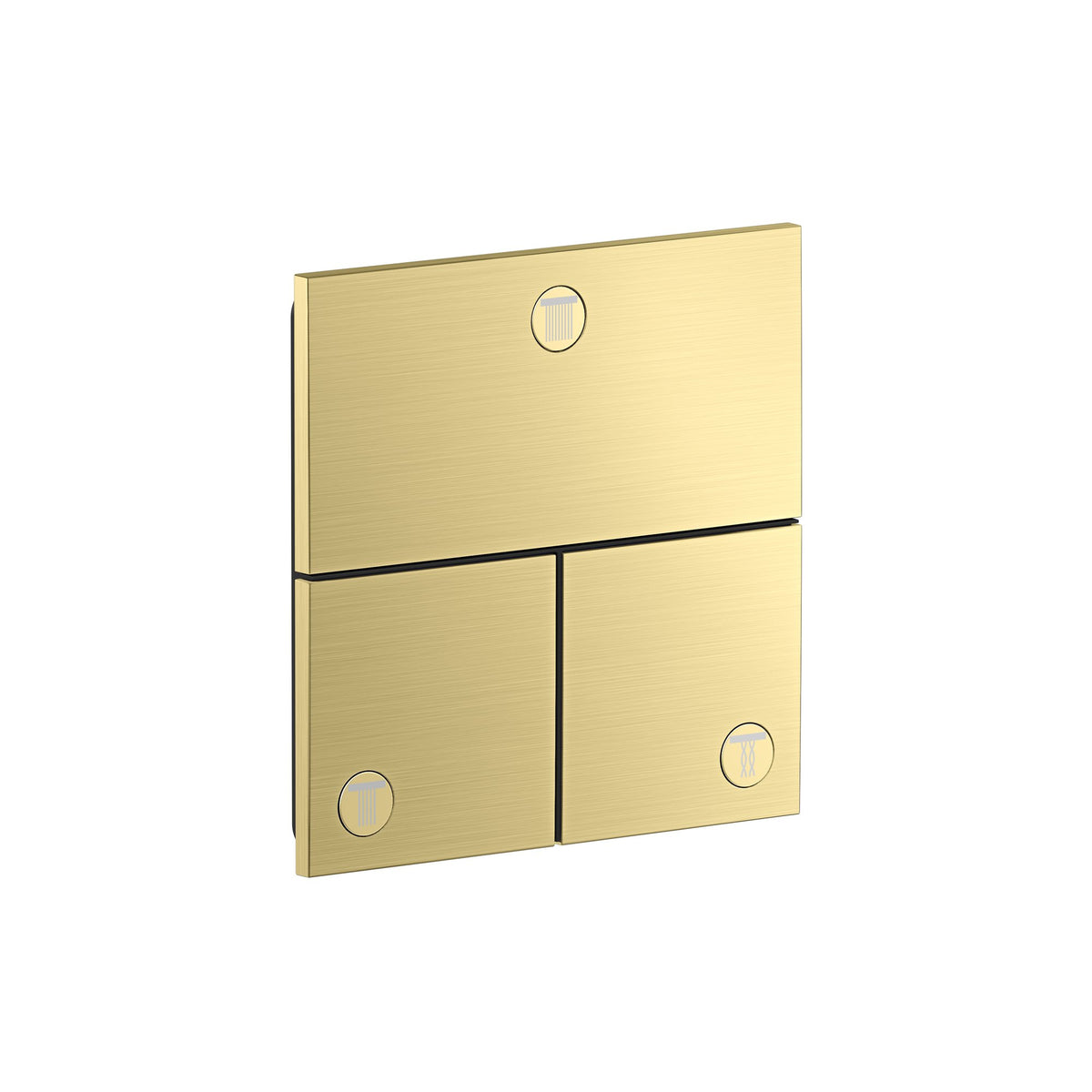 AXOR-ShowerSelect-ID-Valve-for-concealed-installation-square-for-3-functions-Brushed-Brass-36780950