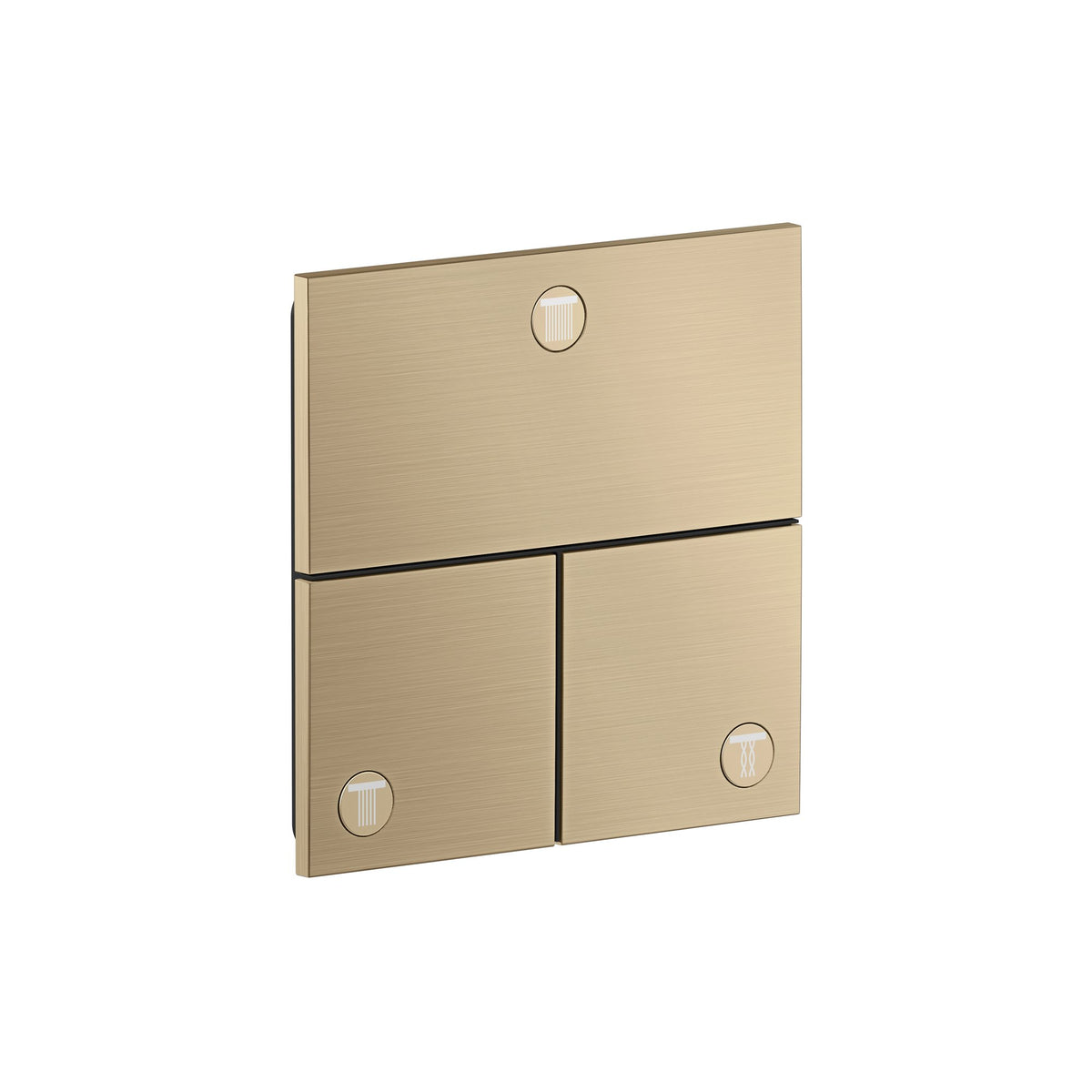 AXOR-ShowerSelect-ID-Valve-for-concealed-installation-square-for-3-functions-Brushed-Bronze-36780140