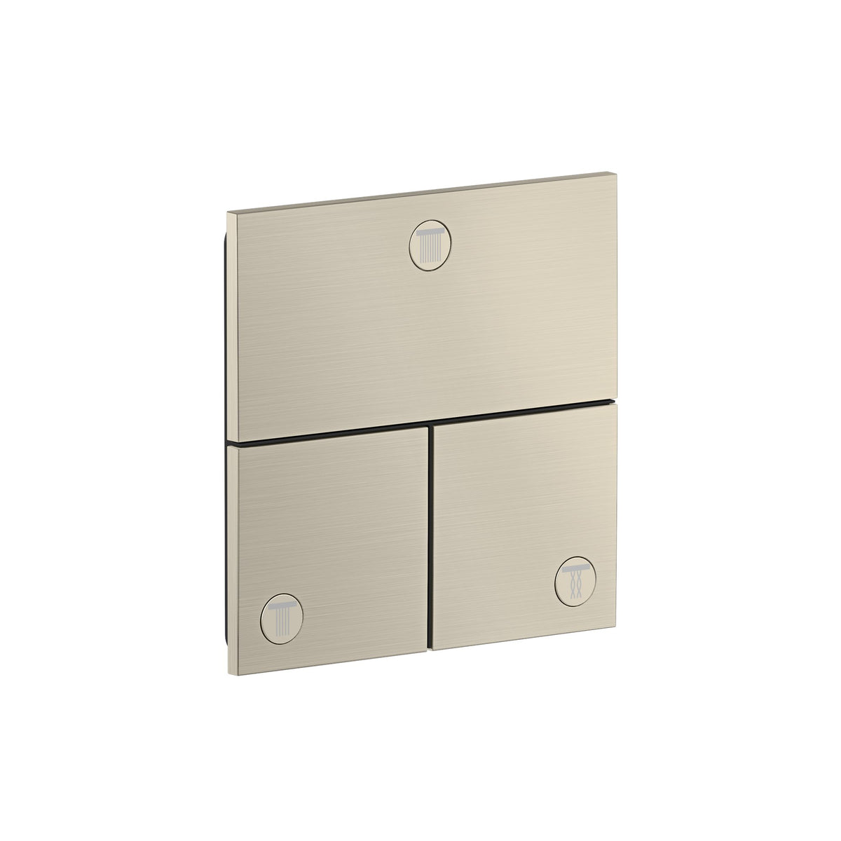 AXOR-ShowerSelect-ID-Valve-for-concealed-installation-square-for-3-functions-Brushed-Nickel-36780820
