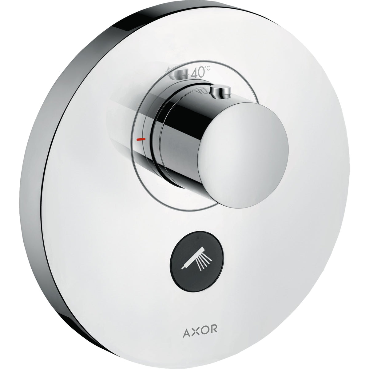 AXOR-ShowerSelect-Thermostat-HighFlow-for-concealed-installation-round-for-1-function-and-additional-outlet-Polished-Chrome-36726020