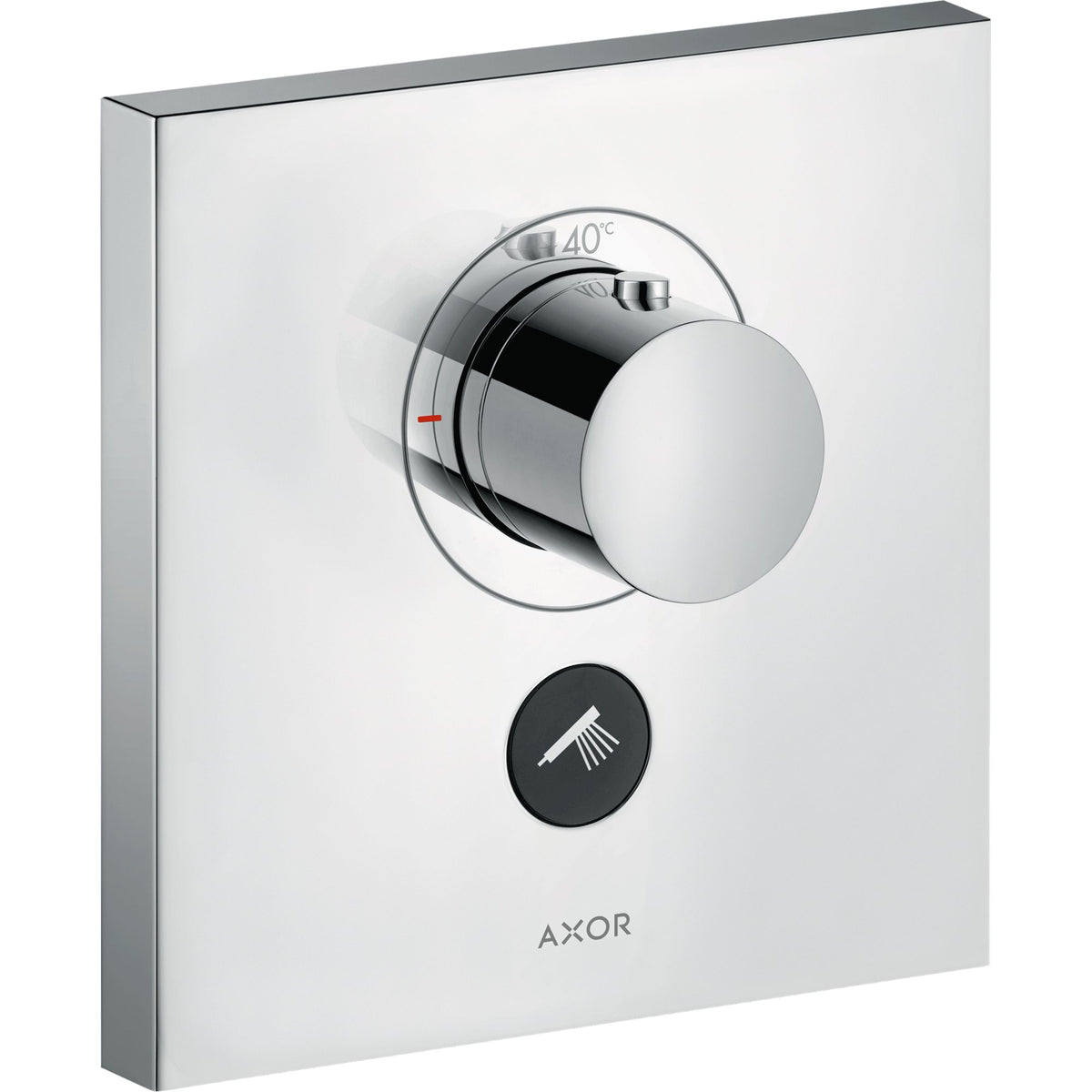 AXOR-ShowerSelect-Thermostat-HighFlow-for-concealed-installation-square-for-1-function-and-additional-outlet-Polished-Chrome-36716020