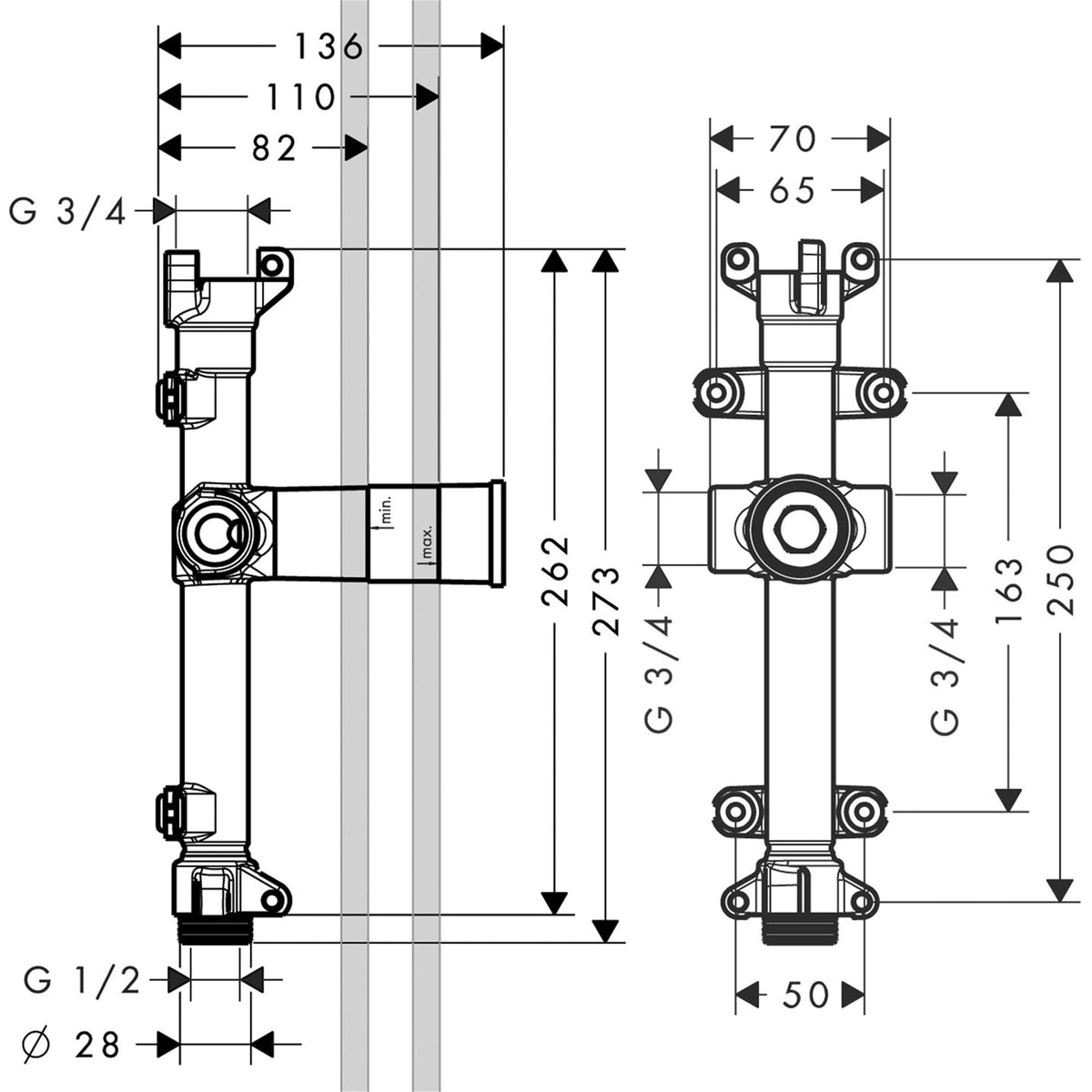 AXOR-ShowerSolutions-Basic-set-for-flood-spout-240-120-for-concealed-installation-10941-technical-01