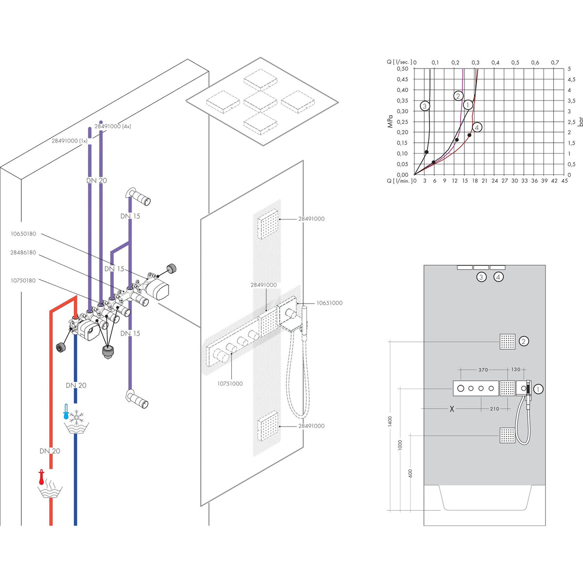 AXOR-ShowerSolutions-Basic-set-for-hand-shower-module-120-120-for-concealed-installation-10650-technical-08