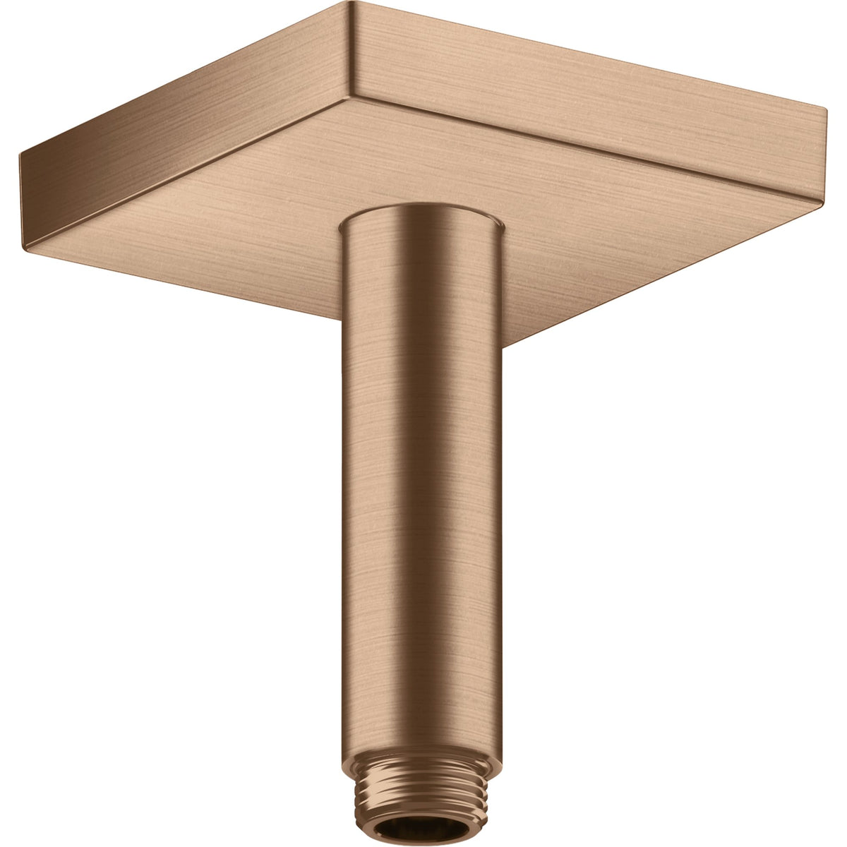 AXOR-ShowerSolutions-Ceiling-connector-100-mm-square-Brushed-Red-Gold-26437310