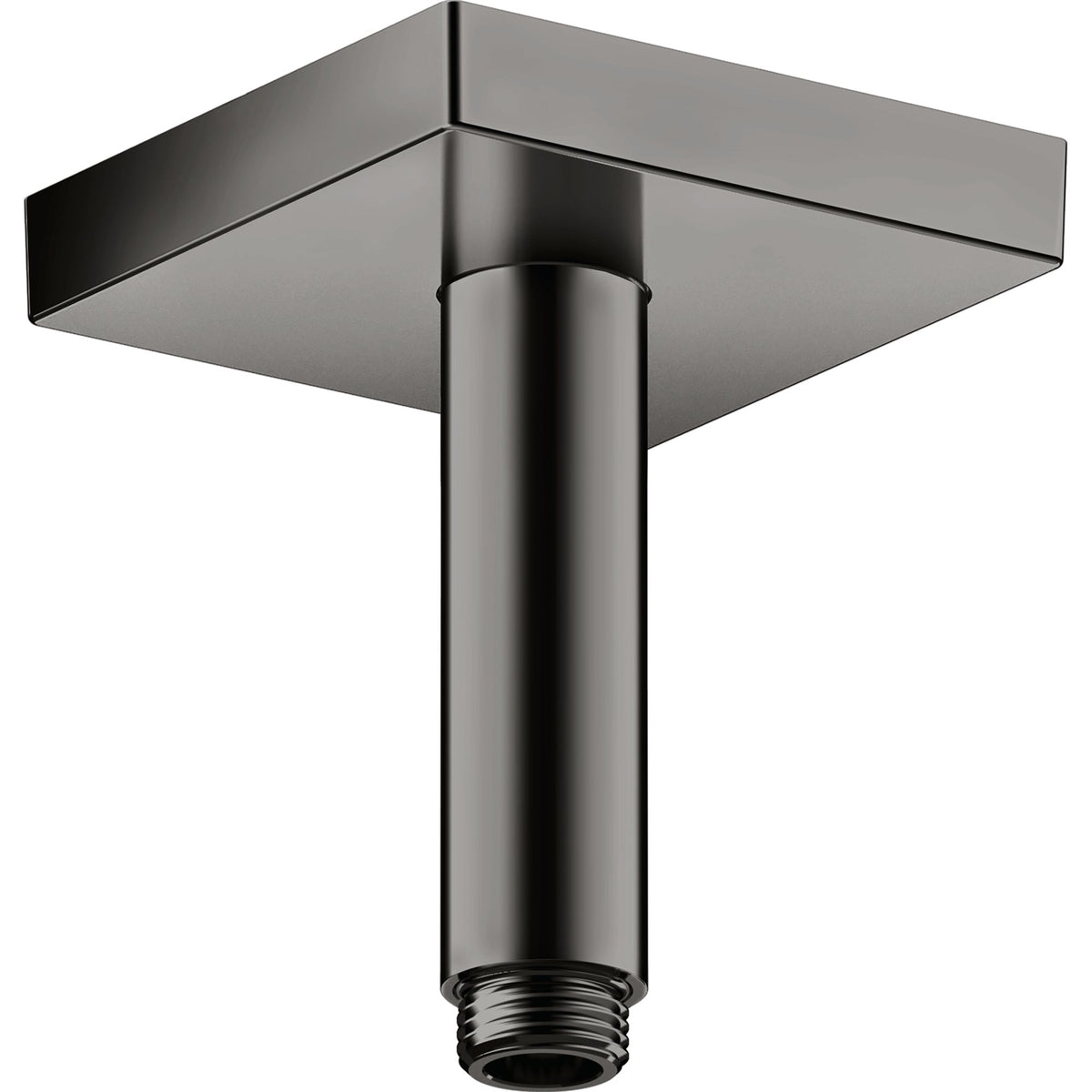 AXOR-ShowerSolutions-Ceiling-connector-100-mm-square-Polished-Black-Chrome-26437330