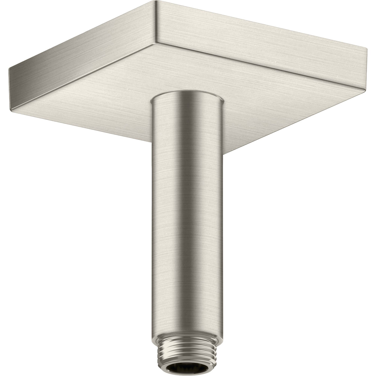 AXOR-ShowerSolutions-Ceiling-connector-100-mm-square-Stainless-Steel-Optic-26437800
