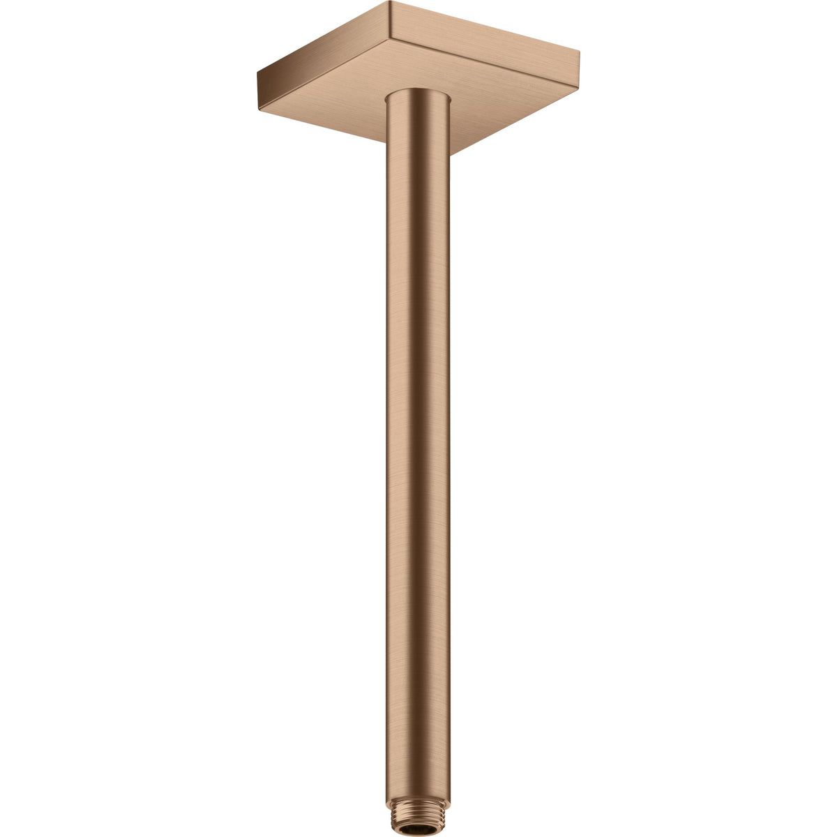 AXOR-ShowerSolutions-Ceiling-connector-300-mm-square-Brushed-Red-Gold-26438310