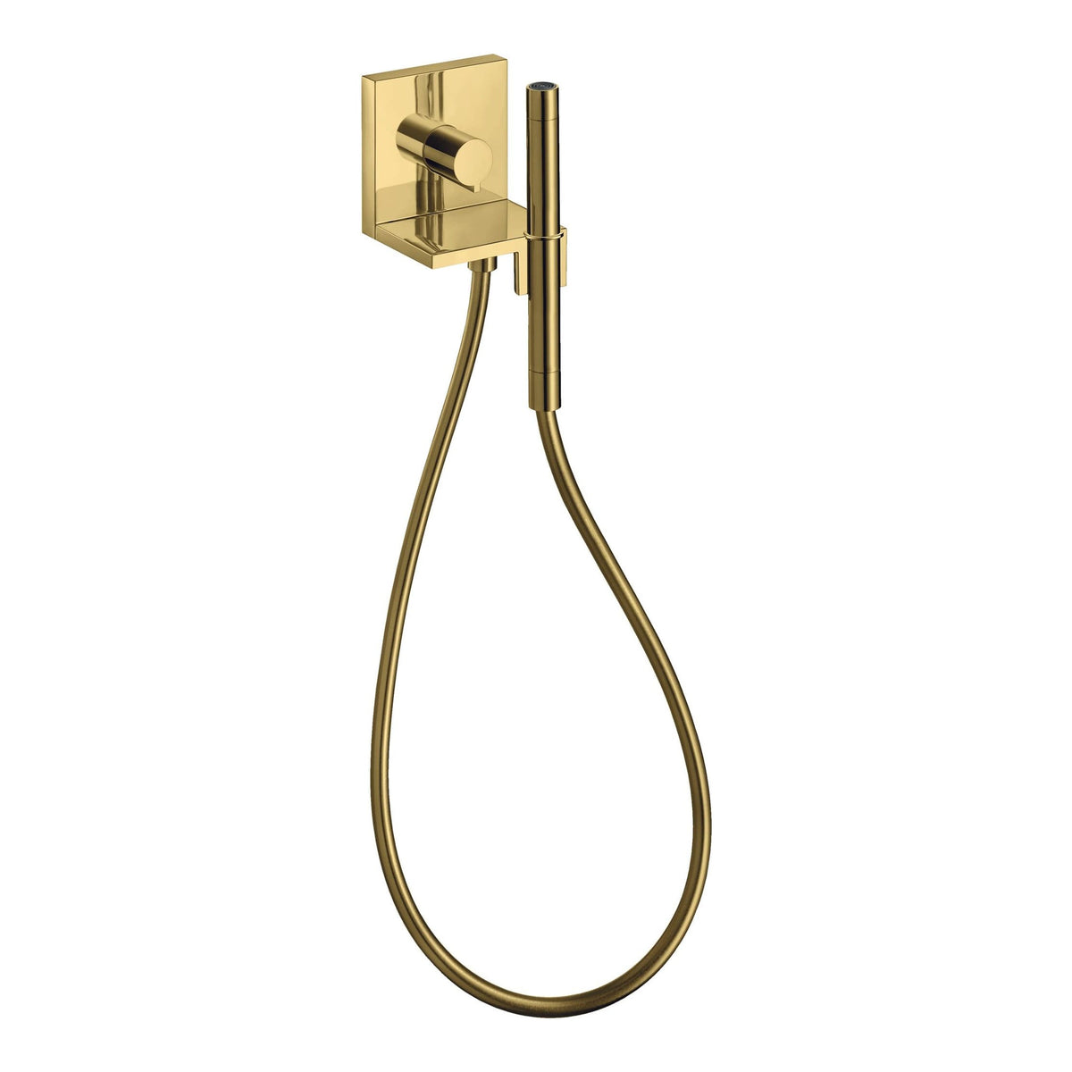AXOR ShowerSolutions Hand shower module 120 120 for concealed installation square Polished Gold Optic 10651990