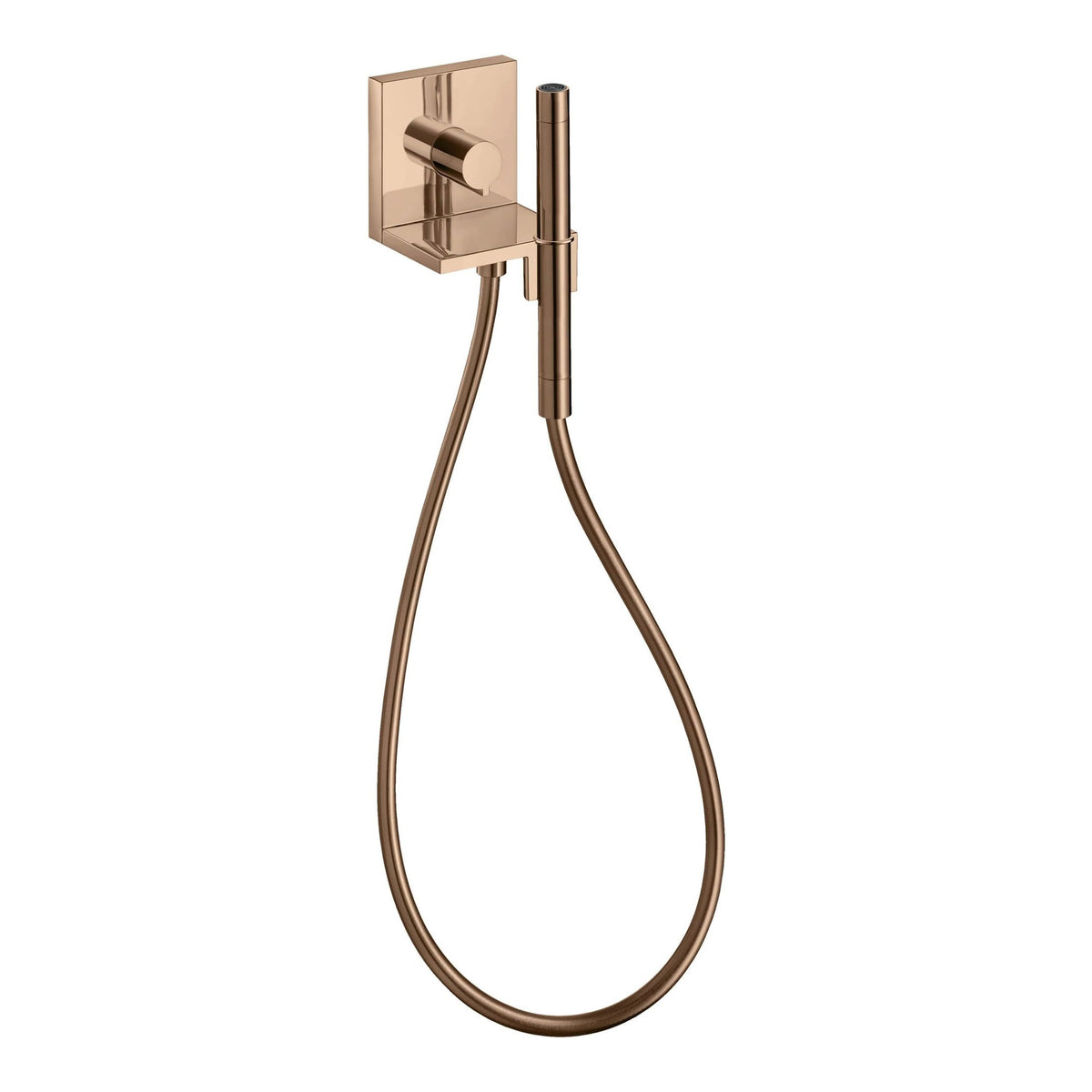 AXOR ShowerSolutions Hand shower module 120 120 for concealed installation square Polished Red Gold 10651300