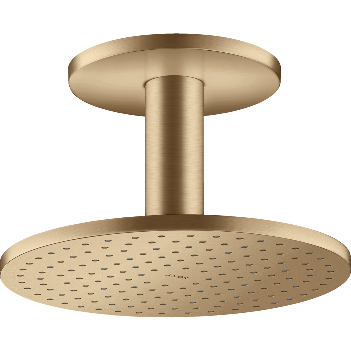 AXOR-ShowerSolutions-Overhead-shower-250-1jet-with-ceiling-connection-Brushed-Bronze-35286140