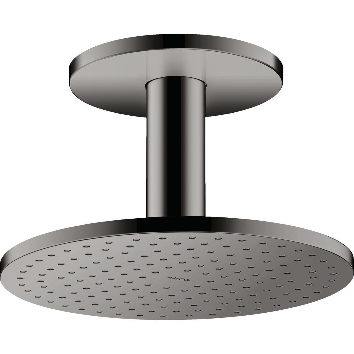 AXOR-ShowerSolutions-Overhead-shower-250-1jet-with-ceiling-connection-Polished-Black-Chrome-35286330