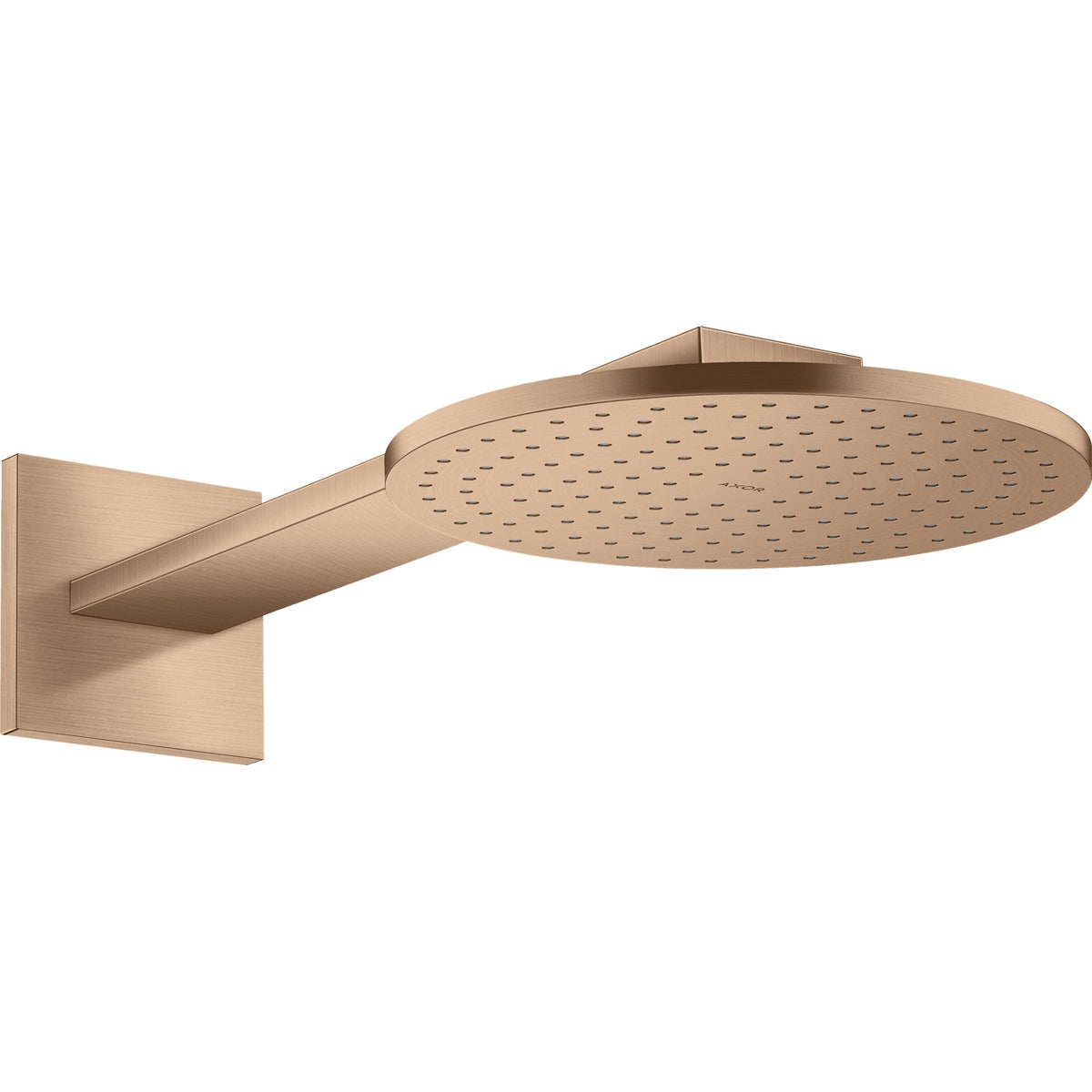 AXOR-ShowerSolutions-Overhead-shower-250-1jet-with-shower-arm-Brushed-Red-Gold-35284310