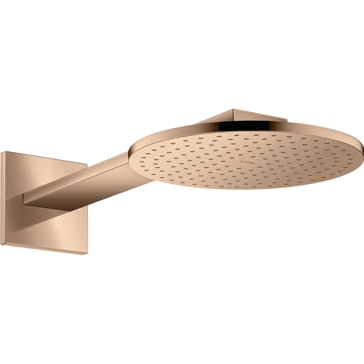 AXOR-ShowerSolutions-Overhead-shower-250-1jet-with-shower-arm-Polished-Red-Gold-35284300