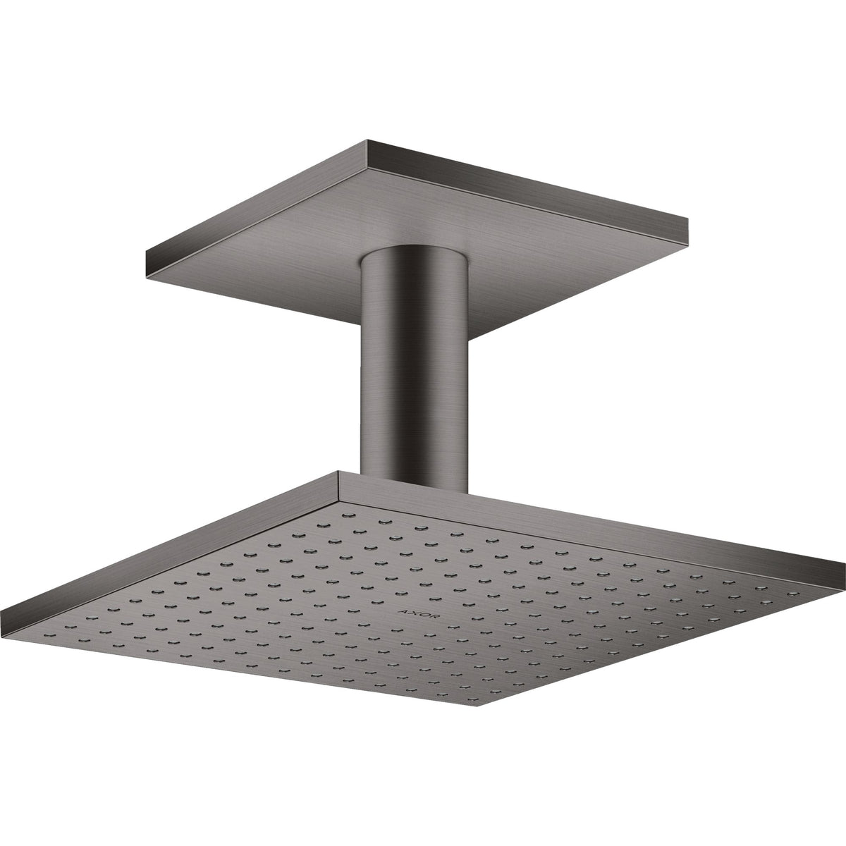 AXOR-ShowerSolutions-Overhead-shower-250-250-1jet-with-ceiling-connection-Brushed-Black-Chrome-35308340