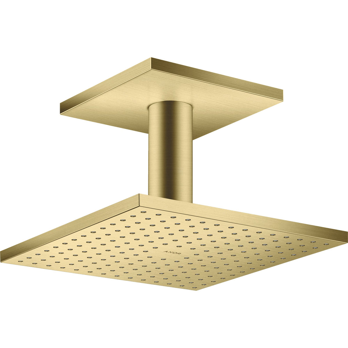AXOR-ShowerSolutions-Overhead-shower-250-250-1jet-with-ceiling-connection-Brushed-Brass-35308950