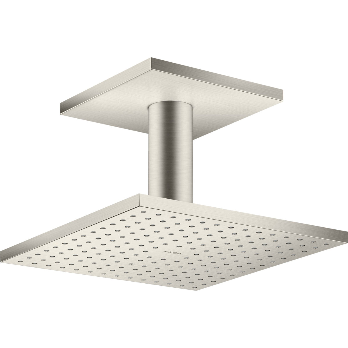 AXOR-ShowerSolutions-Overhead-shower-250-250-1jet-with-ceiling-connection-Stainless-Steel-Optic-35308800