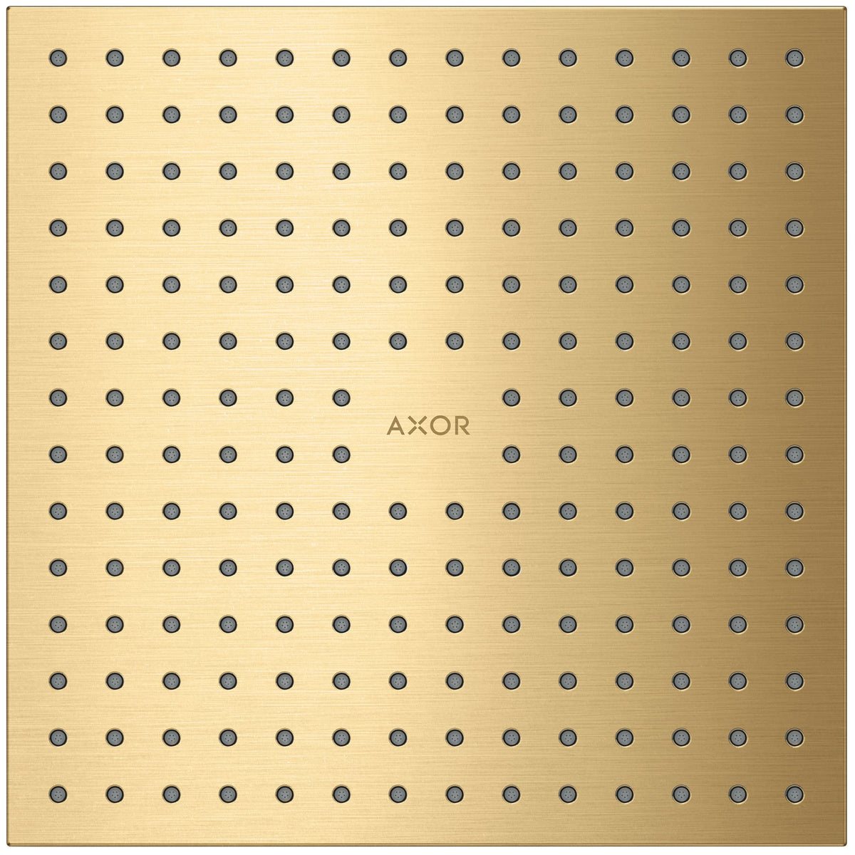 AXOR-ShowerSolutions-Overhead-shower-250-250-2jet-ceiling-integrated-Brushed-Gold-Optic-35313250