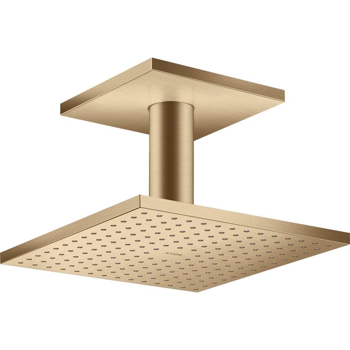 AXOR-ShowerSolutions-Overhead-shower-250-250-2jet-with-ceiling-connection-Brushed-Bronze-35312140