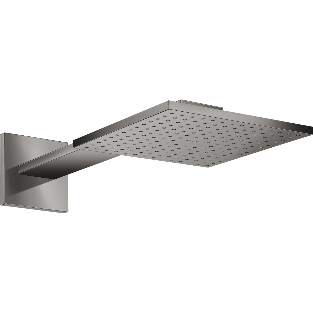 AXOR-ShowerSolutions-Overhead-shower-250-250-2jet-with-shower-arm-Polished-Black-Chrome-35310330