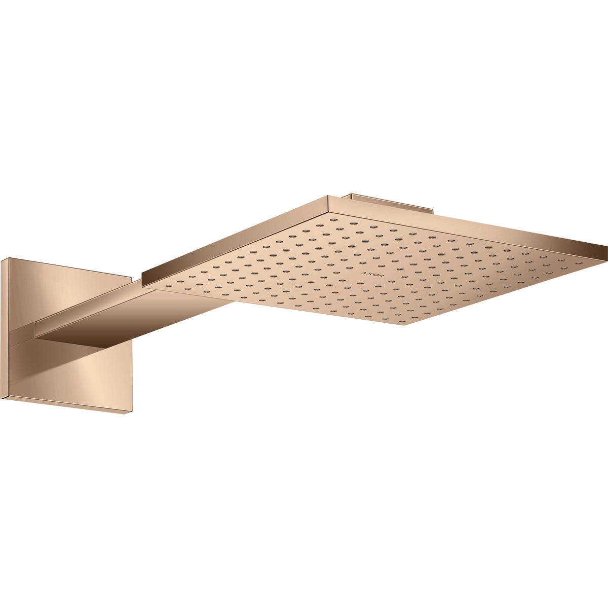 AXOR-ShowerSolutions-Overhead-shower-250-250-2jet-with-shower-arm-Polished-Red-Gold-35310300