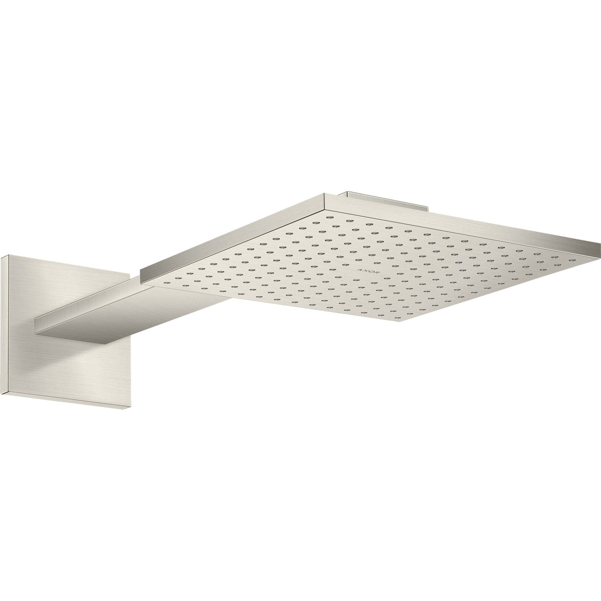 AXOR-ShowerSolutions-Overhead-shower-250-250-2jet-with-shower-arm-Stainless-Steel-Optic-35310800