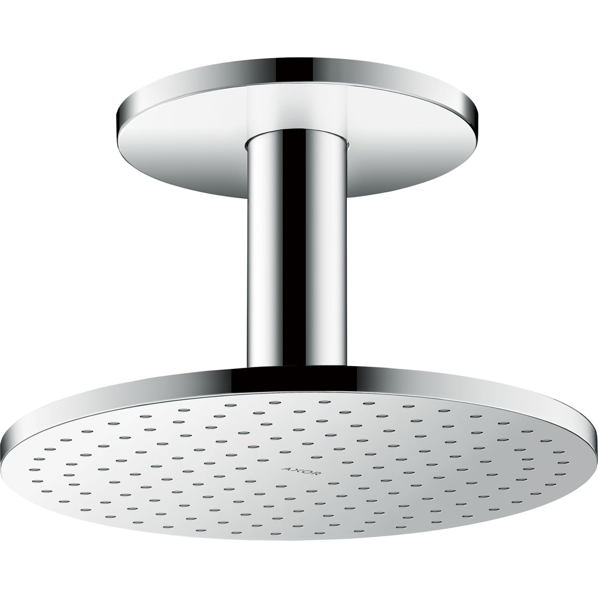 AXOR-ShowerSolutions-Overhead-shower-250-2jet-with-ceiling-connection-Chrome-35297000
