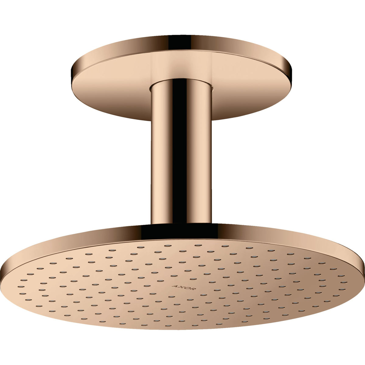 AXOR-ShowerSolutions-Overhead-shower-250-2jet-with-ceiling-connection-Polished-Red-Gold-35297300
