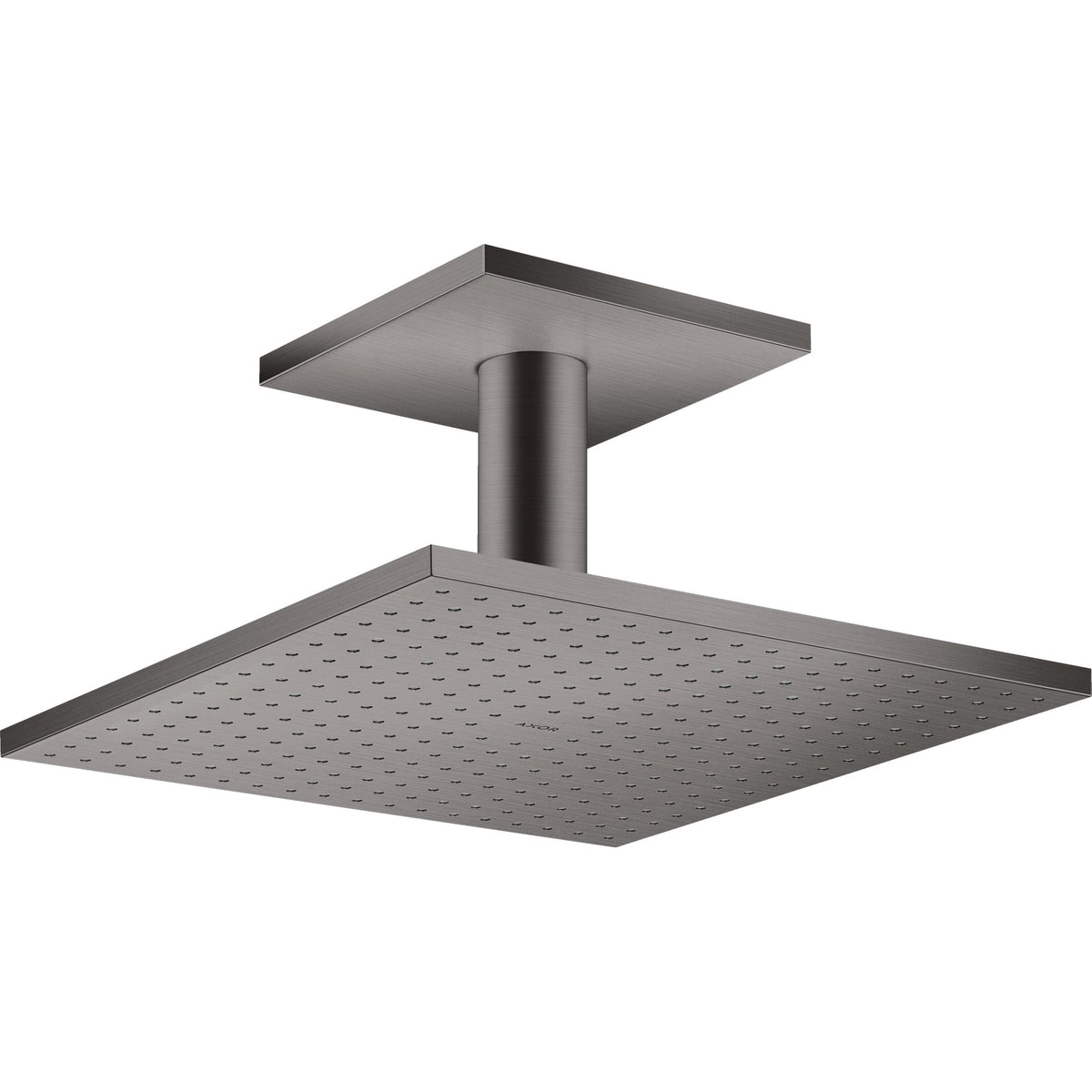 AXOR-ShowerSolutions-Overhead-shower-300-300-1jet-with-ceiling-connection-Brushed-Black-Chrome-35316340
