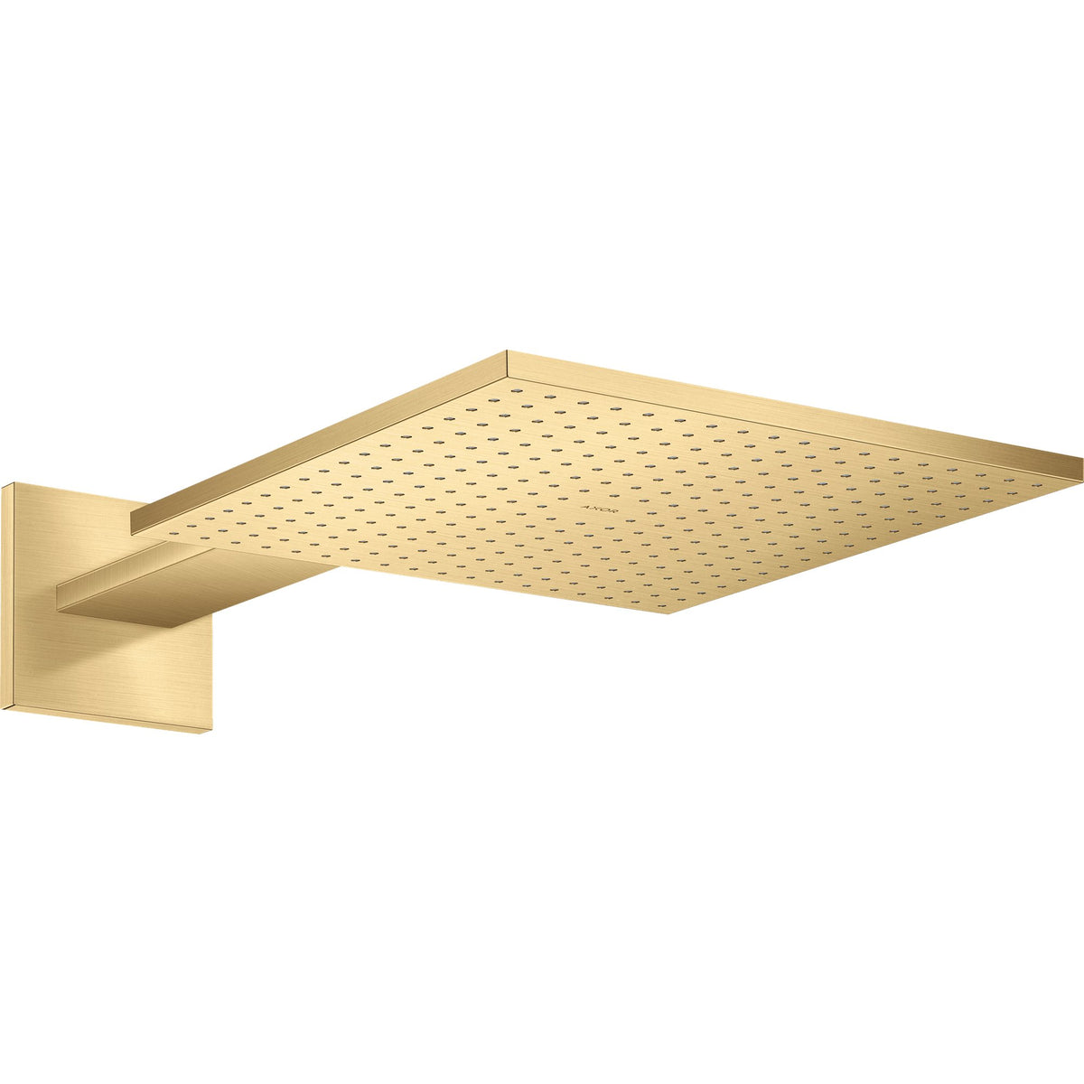 AXOR-ShowerSolutions-Overhead-shower-300-300-1jet-with-shower-arm-Brushed-Gold-Optic-35314250