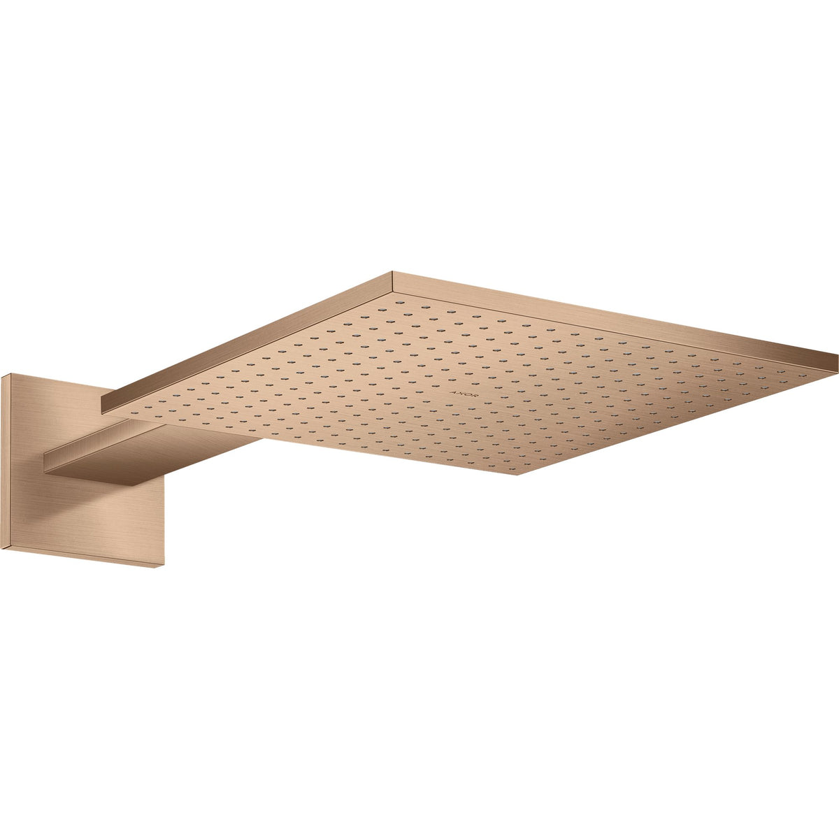 AXOR-ShowerSolutions-Overhead-shower-300-300-1jet-with-shower-arm-Brushed-Red-Gold-35314310