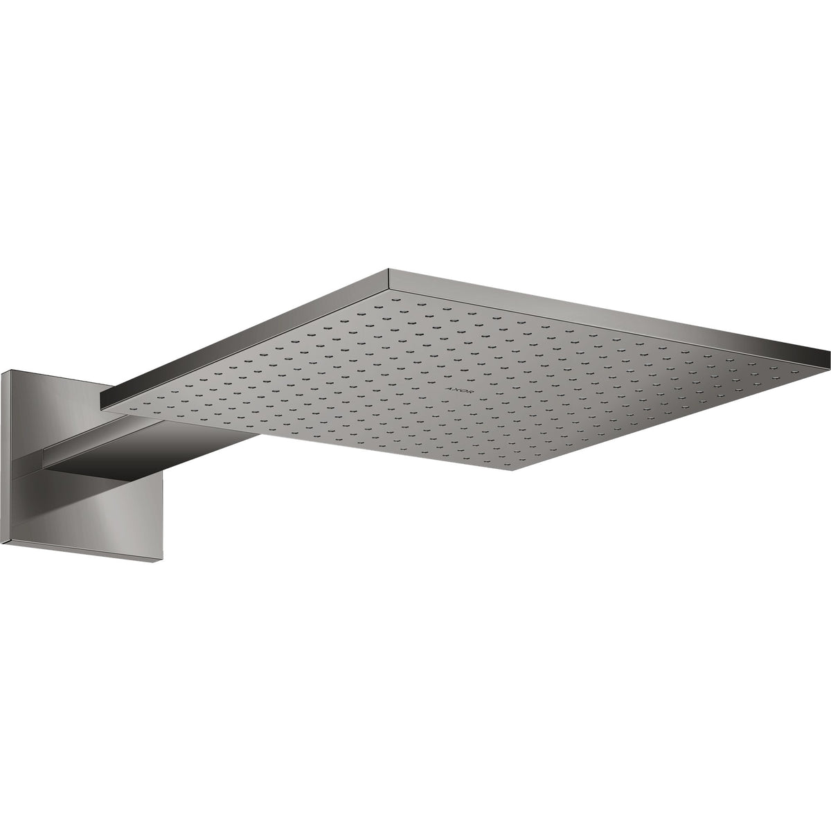 AXOR-ShowerSolutions-Overhead-shower-300-300-1jet-with-shower-arm-Polished-Black-Chrome-35314330