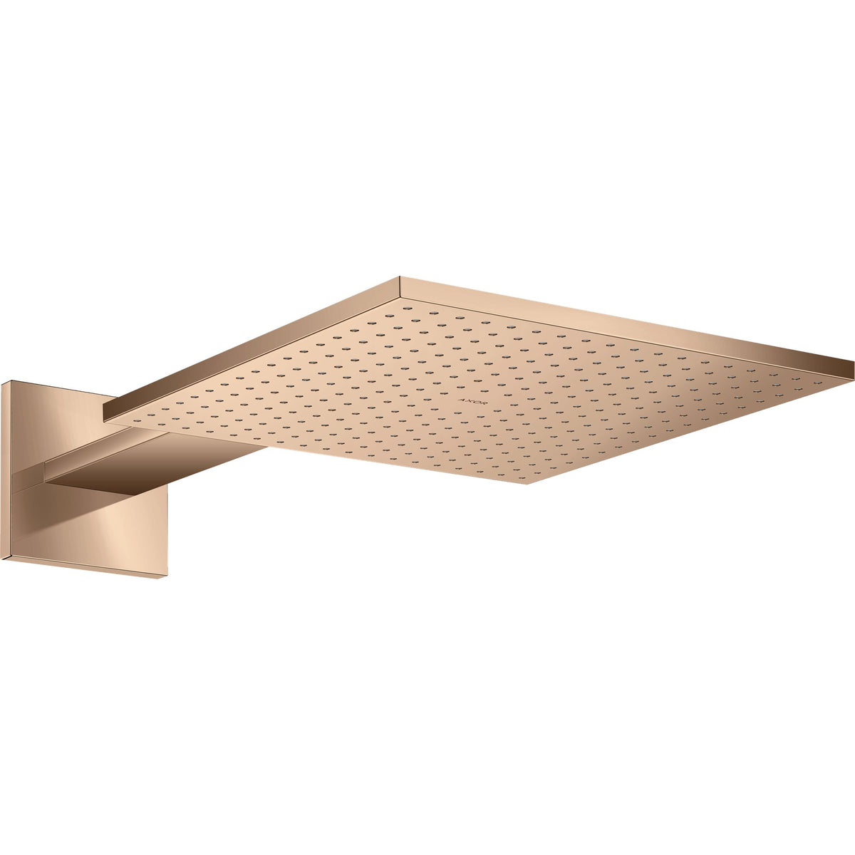 AXOR-ShowerSolutions-Overhead-shower-300-300-1jet-with-shower-arm-Polished-Red-Gold-35314300