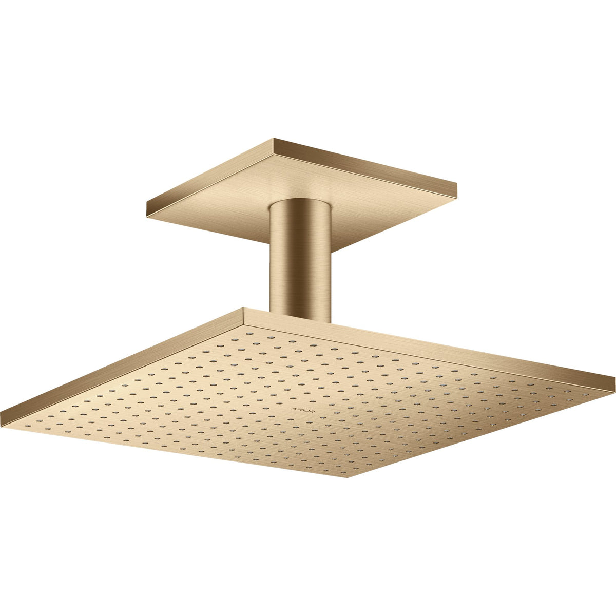 AXOR-ShowerSolutions-Overhead-shower-300-300-2jet-with-ceiling-connection-Brushed-Bronze-35320140