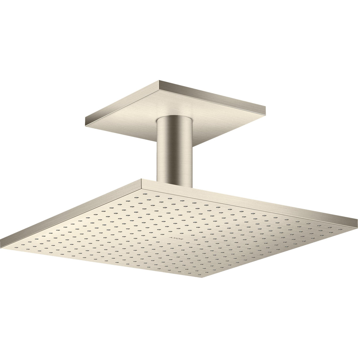 AXOR-ShowerSolutions-Overhead-shower-300-300-2jet-with-ceiling-connection-Brushed-Nickel-35320820