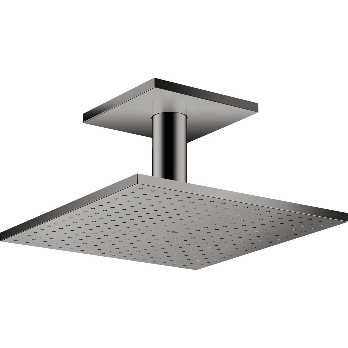 AXOR-ShowerSolutions-Overhead-shower-300-300-2jet-with-ceiling-connection-Polished-Black-Chrome-35320330