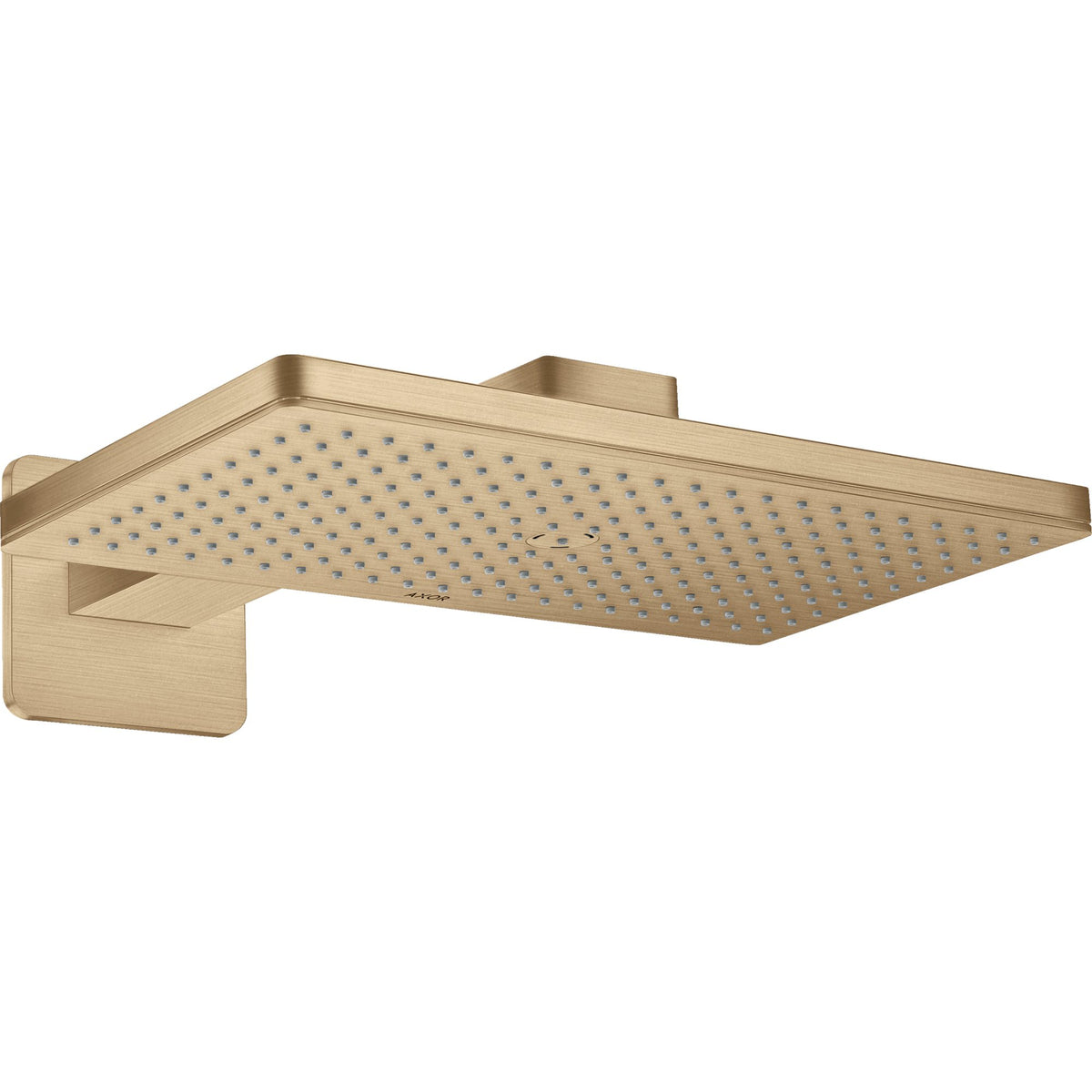AXOR-ShowerSolutions-Overhead-shower-460-300-1jet-with-shower-arm-and-softsquare-escutcheon-Brushed-Bronze-35274140