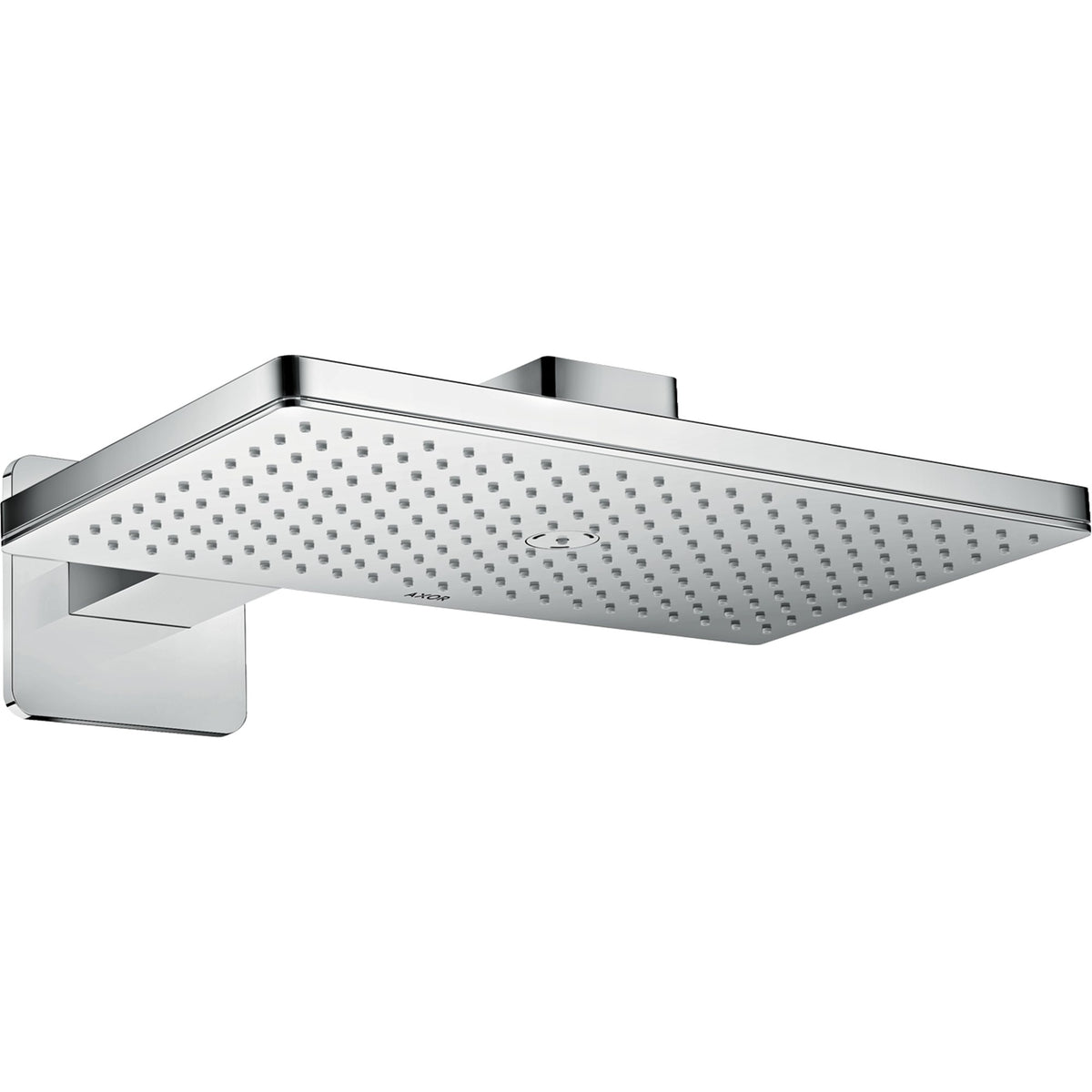 AXOR-ShowerSolutions-Overhead-shower-460-300-1jet-with-shower-arm-and-softsquare-escutcheon-Chrome-35274000