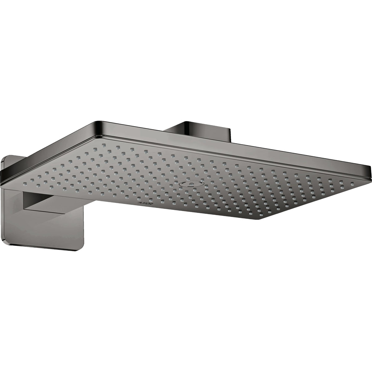 AXOR-ShowerSolutions-Overhead-shower-460-300-1jet-with-shower-arm-and-softsquare-escutcheon-Polished-Black-Chrome-35274330