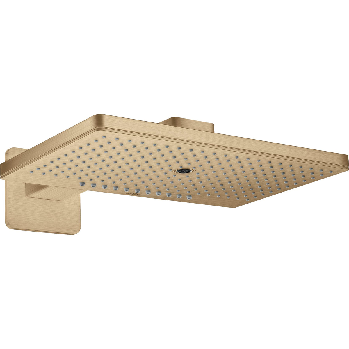 AXOR-ShowerSolutions-Overhead-shower-460-300-3jet-with-shower-arm-and-softsquare-escutcheon-Brushed-Bronze-35276140