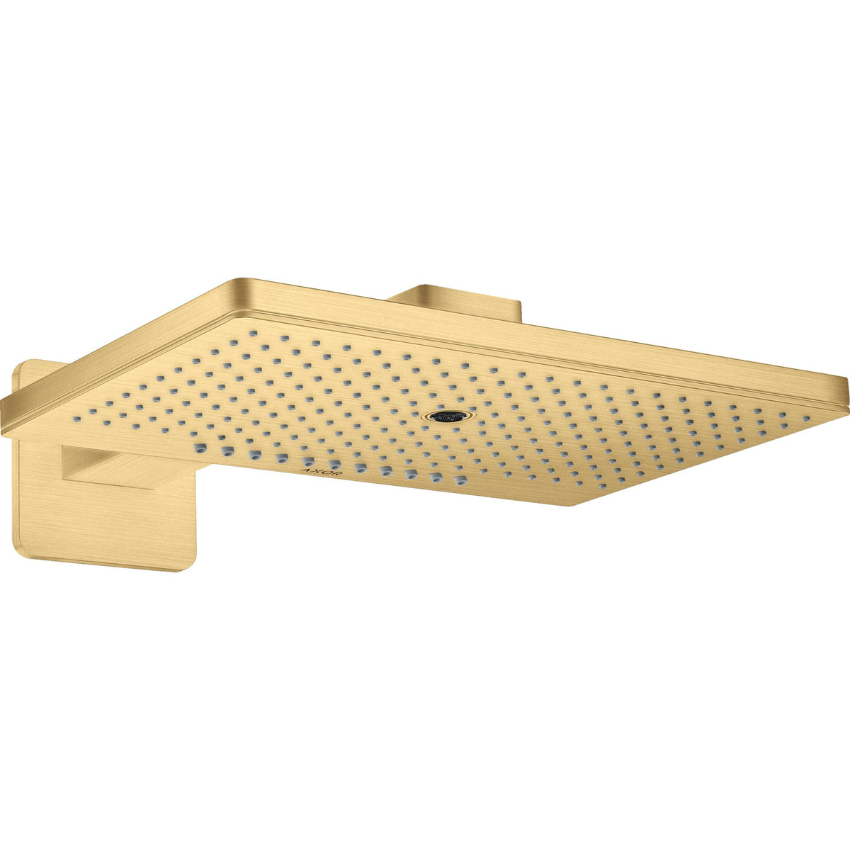 AXOR-ShowerSolutions-Overhead-shower-460-300-3jet-with-shower-arm-and-softsquare-escutcheon-Brushed-Gold-Optic-35276250