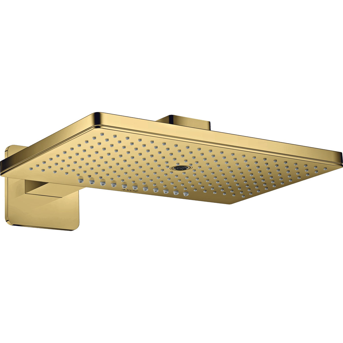 AXOR-ShowerSolutions-Overhead-shower-460-300-3jet-with-shower-arm-and-softsquare-escutcheon-Polished-Gold-Optic-35276990