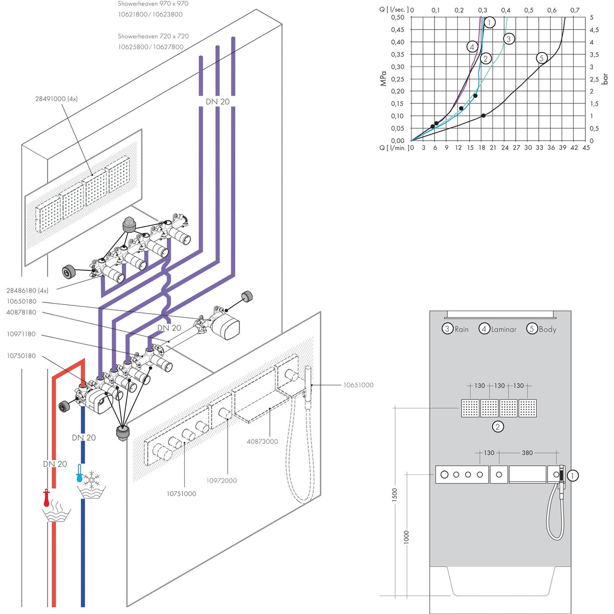 AXOR-ShowerSolutions-Shower-module-120-120-for-concealed-installation-square-28491-technical-05