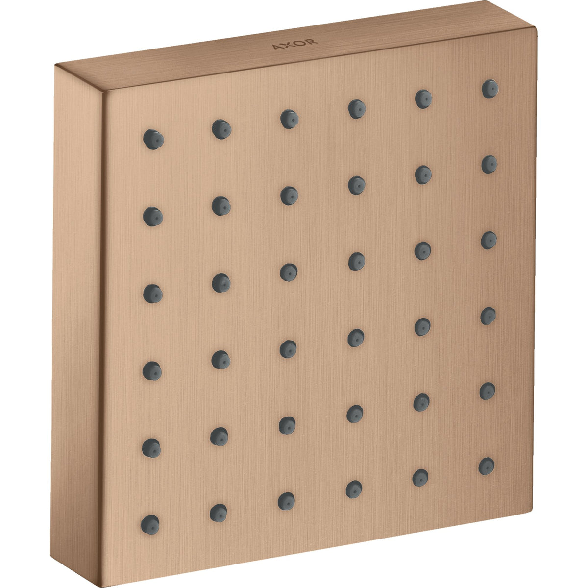 AXOR-ShowerSolutions-Shower-module-120-120-for-concealed-installation-square-Brushed-Red-Gold-28491310