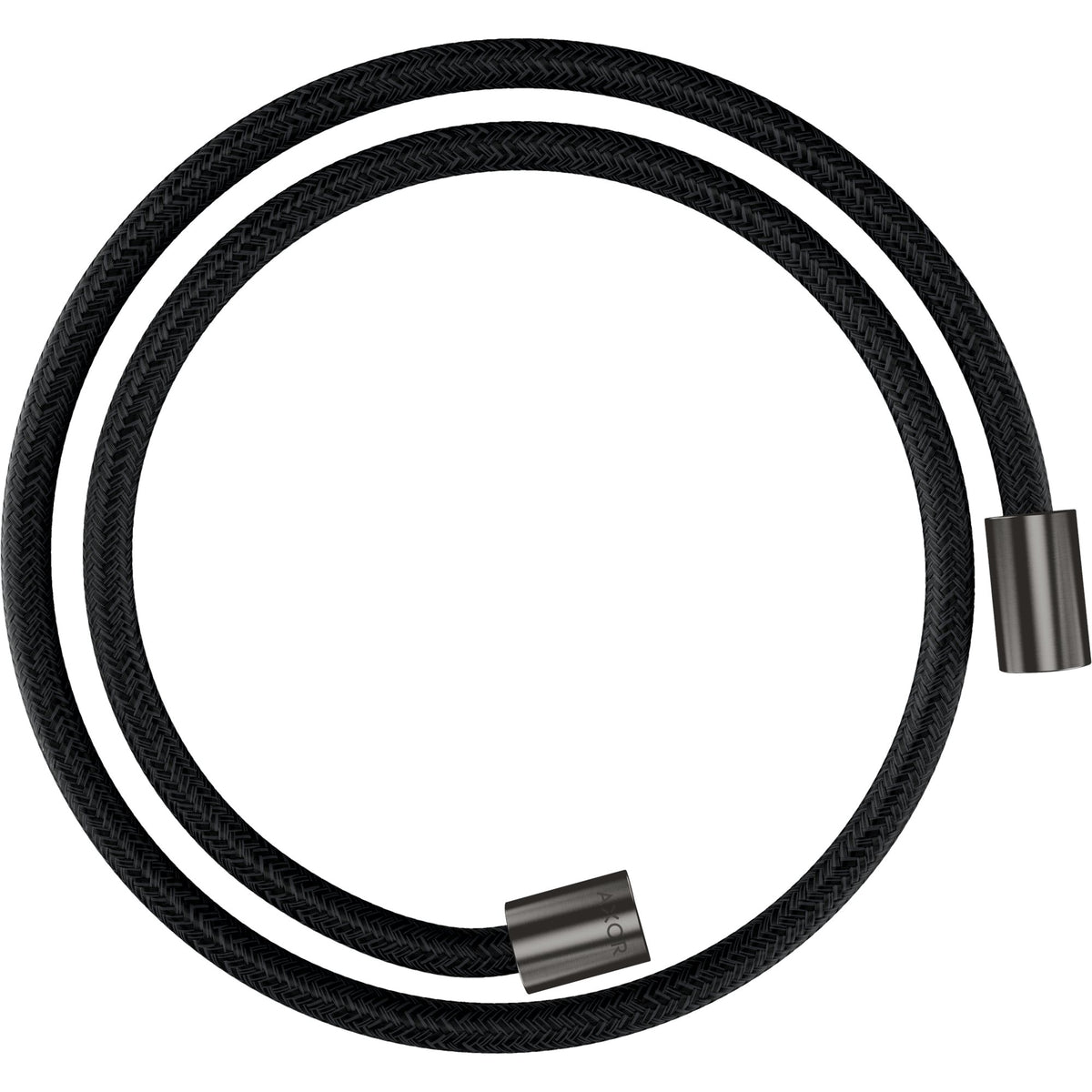 AXOR-ShowerSolutions-Textile-shower-hose-1-25-m-with-cylindrical-nuts-Brushed-Black-Chrome-28228340