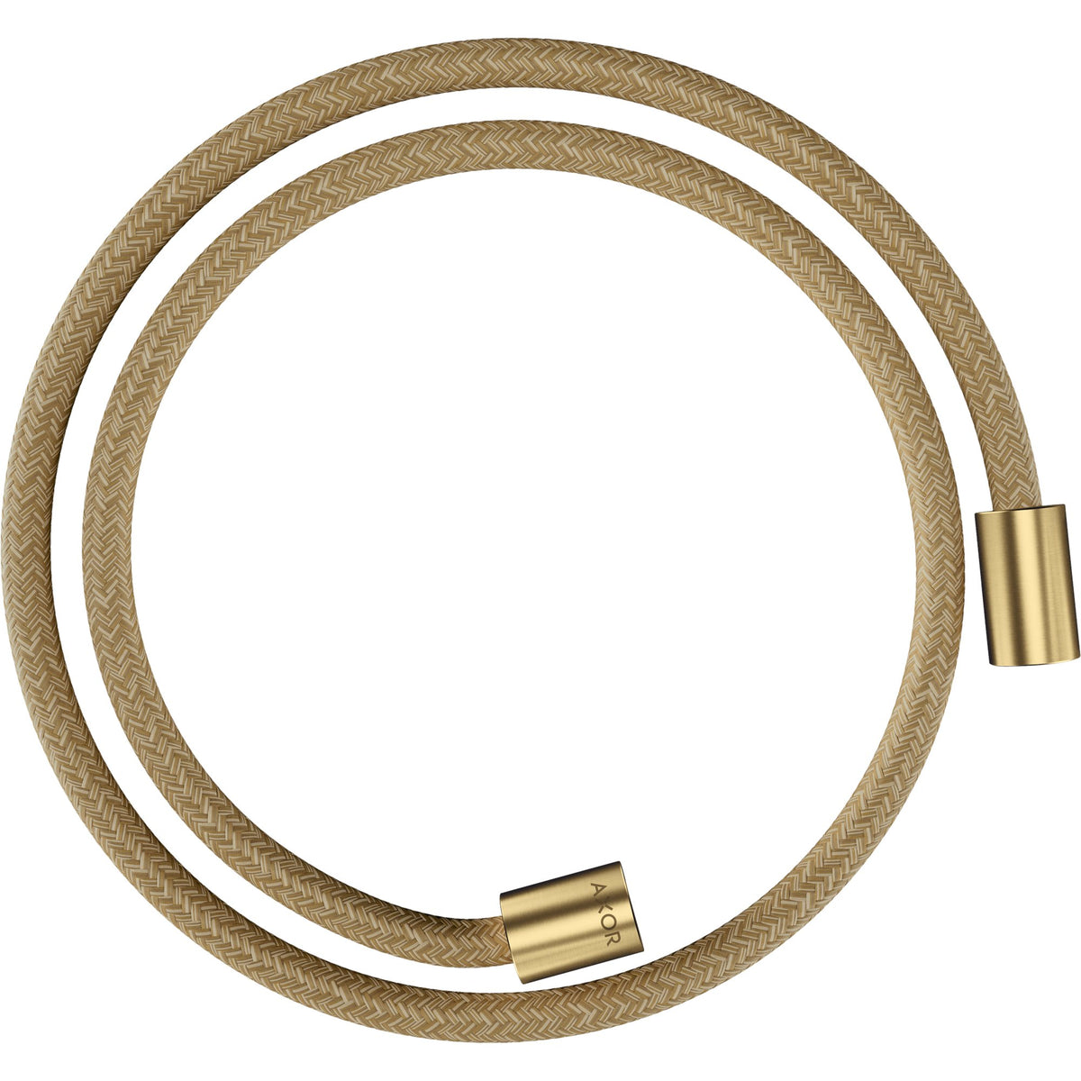 AXOR-ShowerSolutions-Textile-shower-hose-1-25-m-with-cylindrical-nuts-Brushed-Gold-Optic-28228250