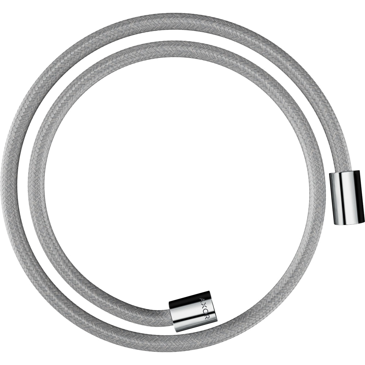AXOR-ShowerSolutions-Textile-shower-hose-1-25-m-with-cylindrical-nuts-Chrome-28228000