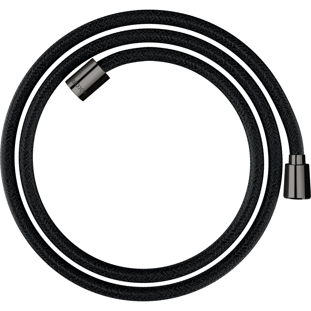 AXOR-ShowerSolutions-Textile-shower-hose-1-60-m-with-conical-and-cylindrical-nut-Polished-Black-Chrome-28259330