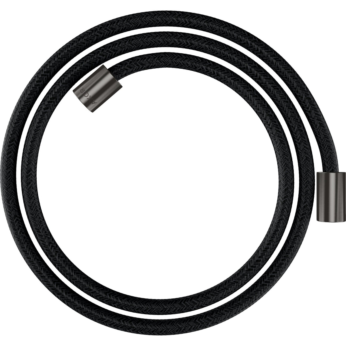 AXOR-ShowerSolutions-Textile-shower-hose-1-60-m-with-cylindrical-nuts-Brushed-Black-Chrome-28261340