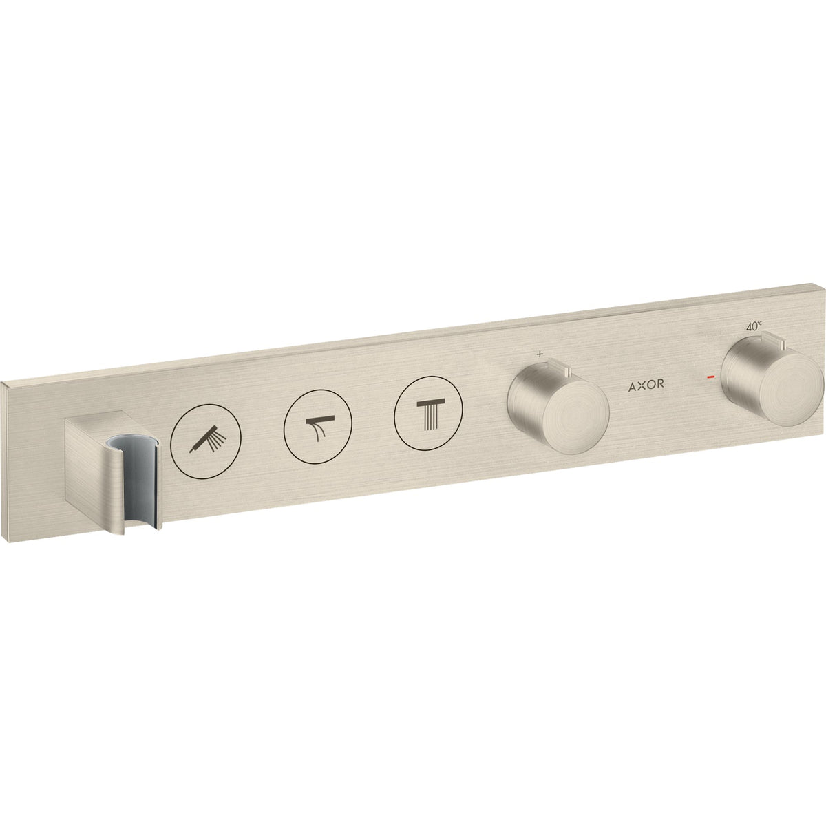 AXOR-ShowerSolutions-Thermostatic-module-Select-530-90-for-concealed-installation-for-3-functions-Brushed-Nickel-18356820